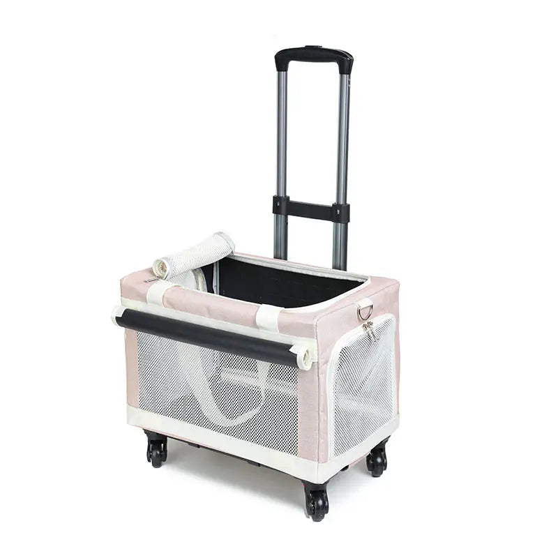 3-Tier Rolling Pet Carrier Suitcase
