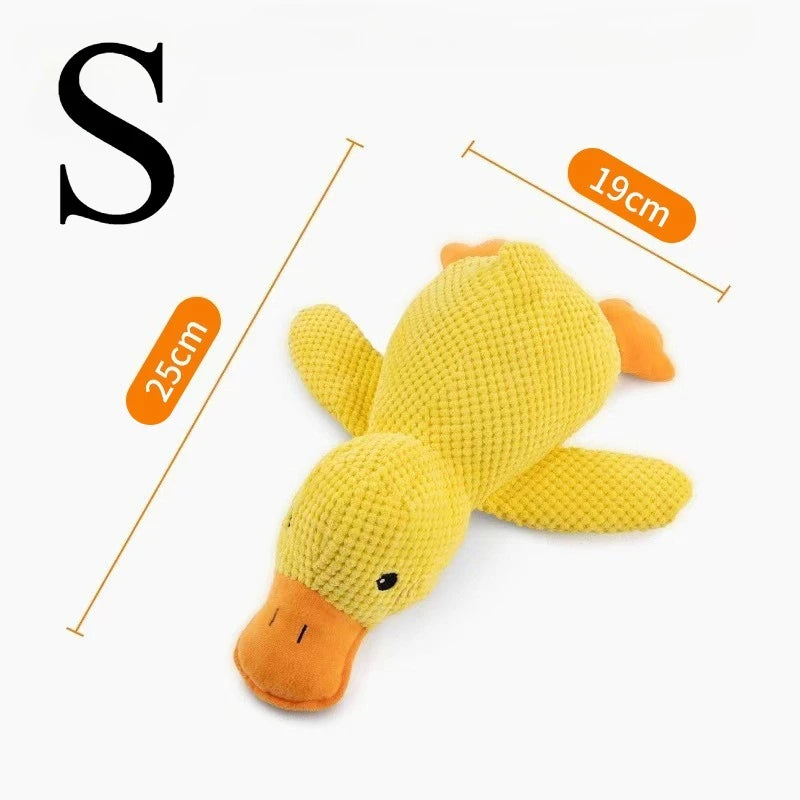 Durable Plush Duck Squeaky Dog Toy