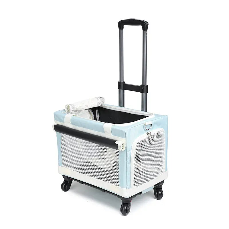 3-Tier Rolling Pet Carrier Suitcase