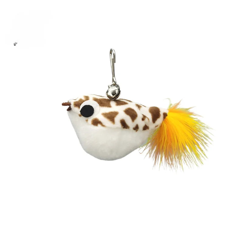 Hands-Free Suction Cup Feather Cat Wand Toy