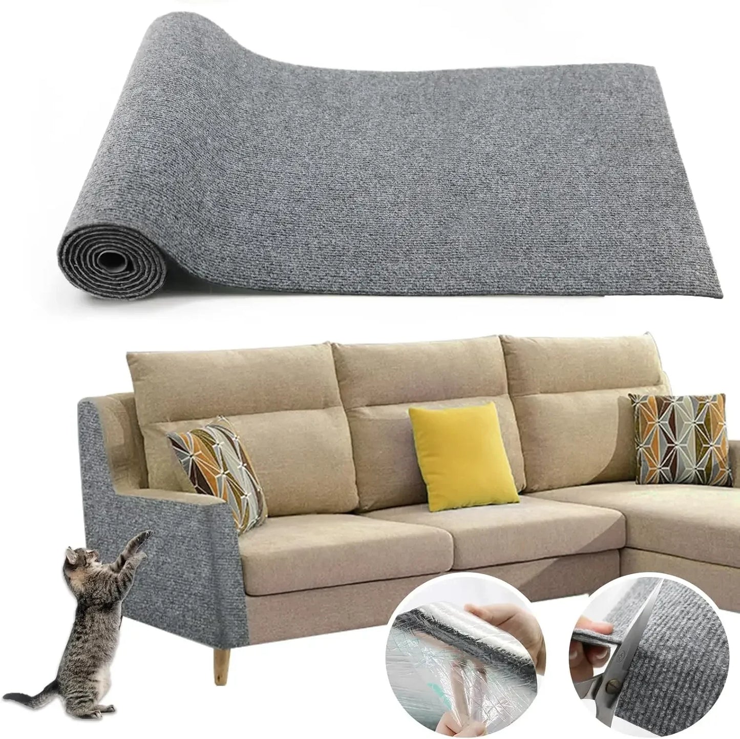 Self-Adhesive Cat Scratcher & Furniture Protector