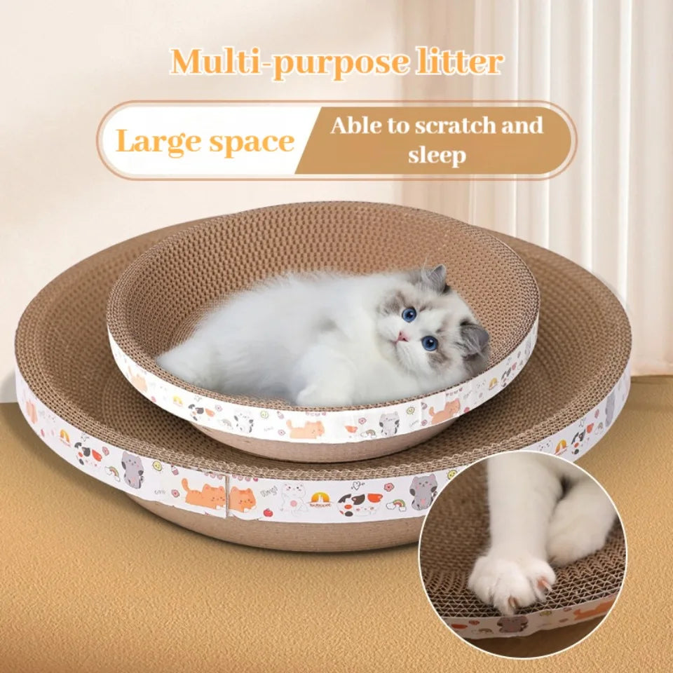 Corrugated Cat Scratching Post with Catnip