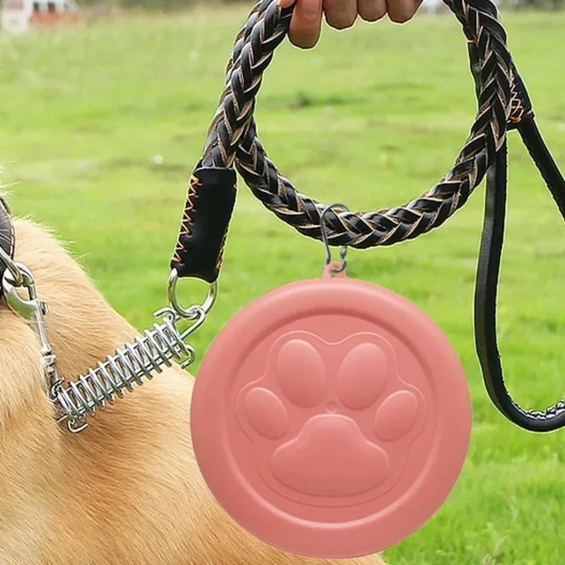 Portable Outdoor Dog Food & Snack Storage Bowl