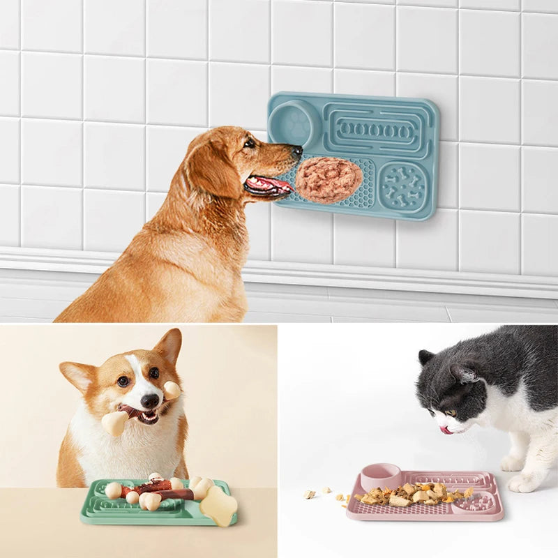 Silicone Slow Feeder & Lick Mat with Suction cups