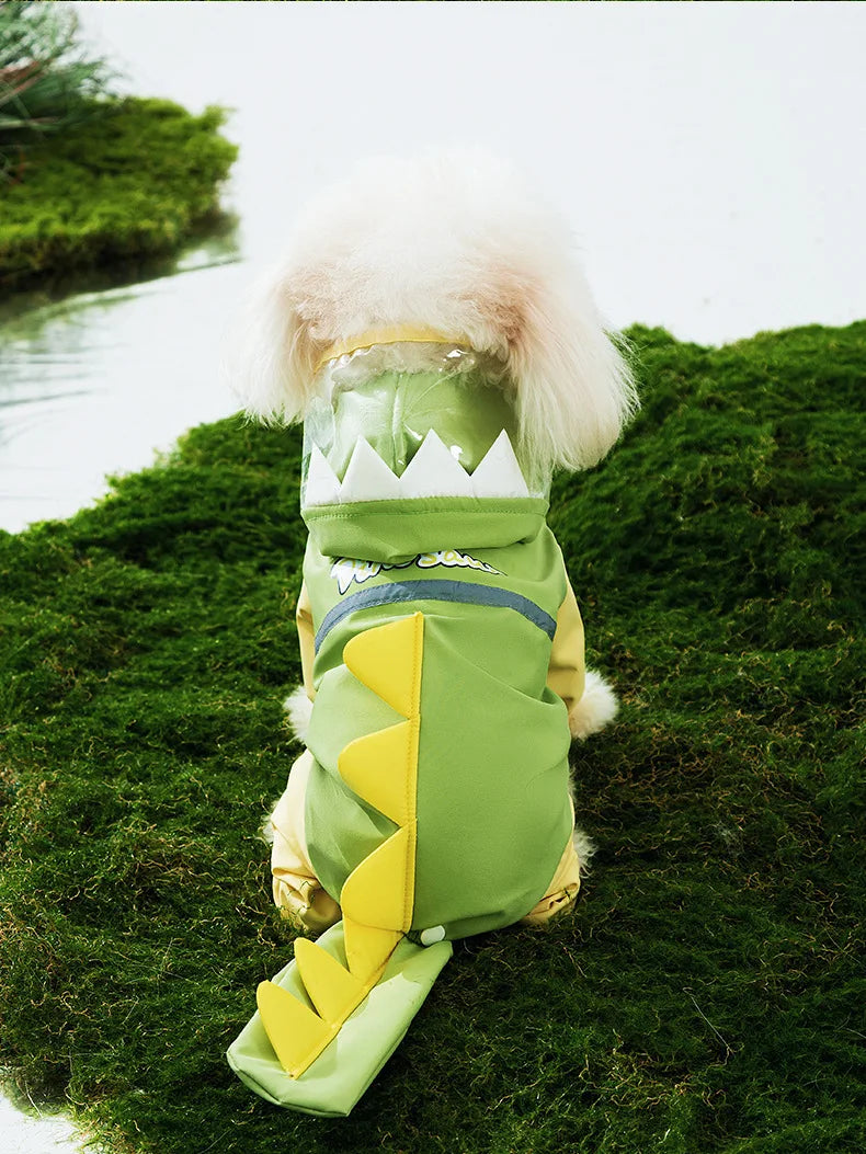 Dinosaur Dog Raincoat