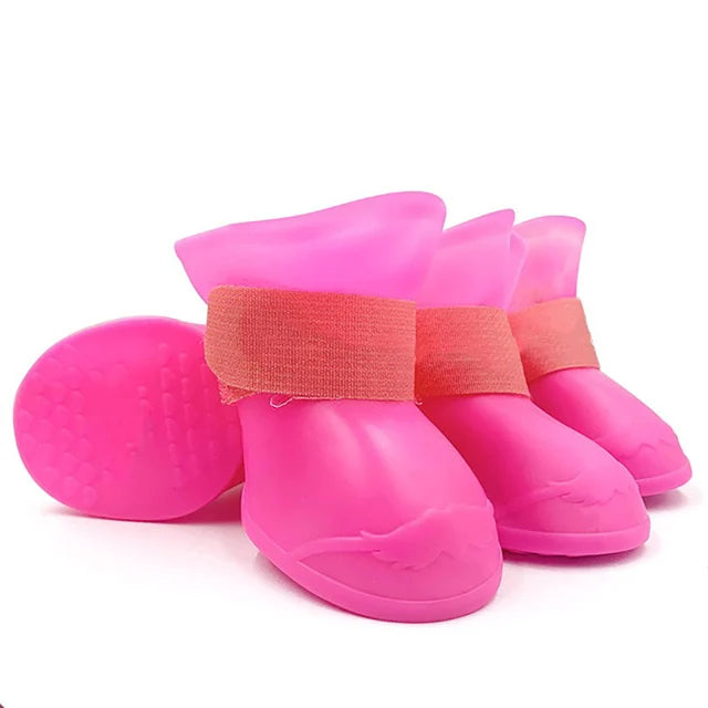 4-Piece Waterproof Anti-Slip Dog Boots
