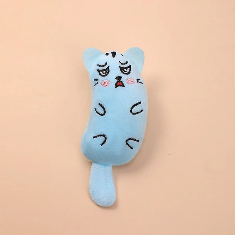 Cartoon Plush Dog & Cat Chew Toy
