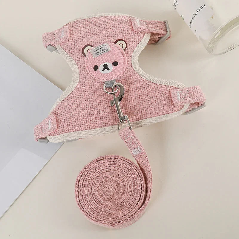 Soft Padded Pet Harness & Leash Set
