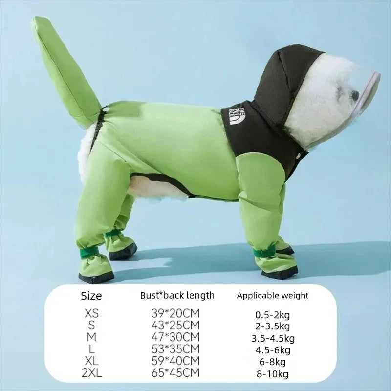 Dinosaur Dog Raincoat
