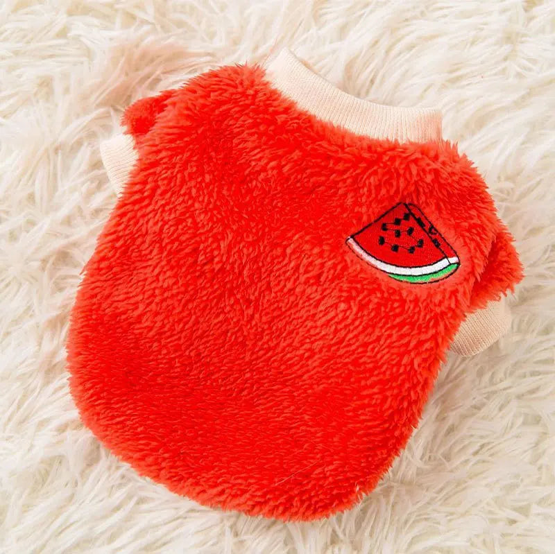Fruit Print Pet Hoodie