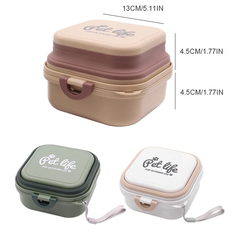 2-in-1 Foldable Pet Travel Bowls