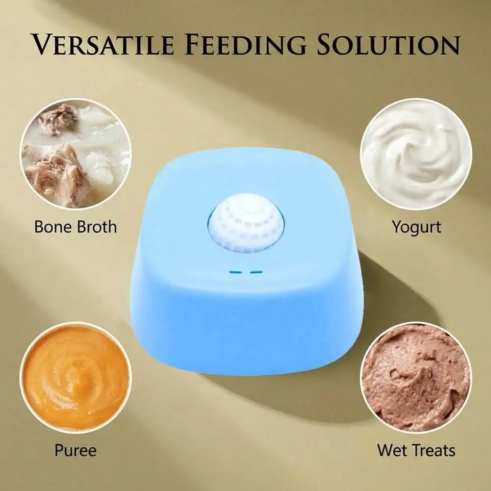 Silicone Slow Feeder Lick Bowl with Rolling Ball