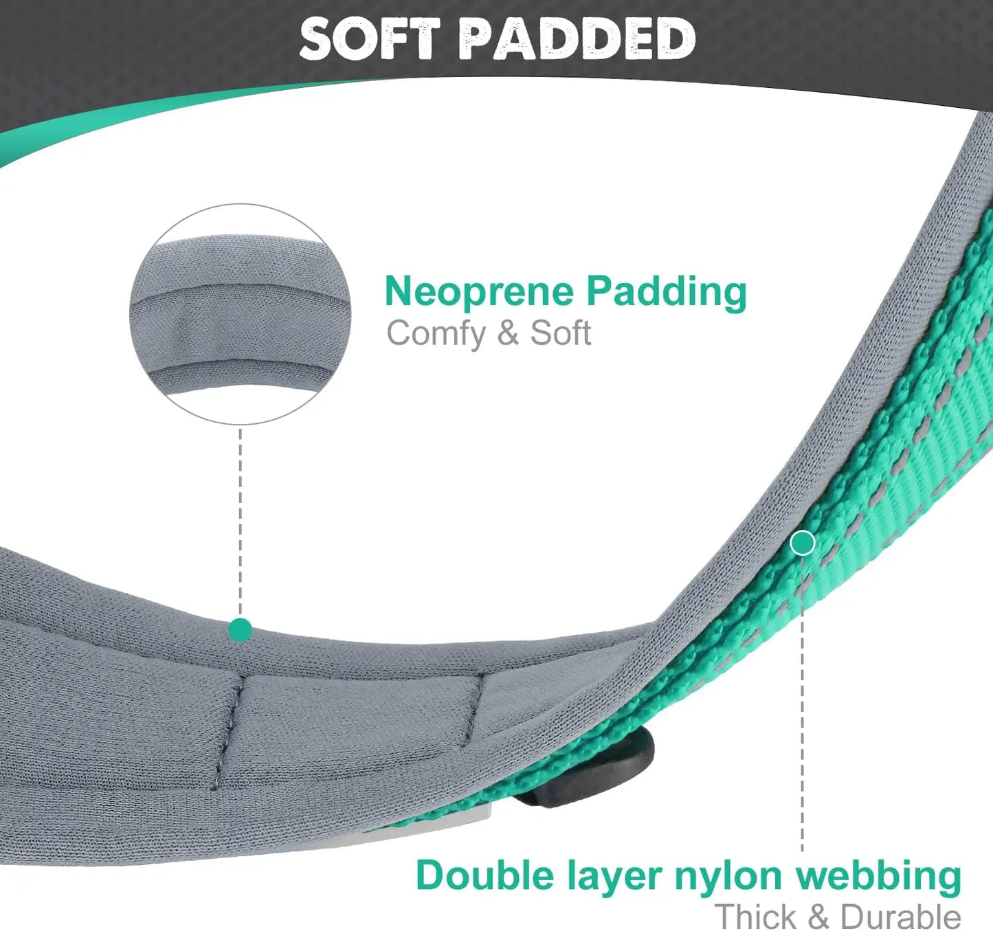 Reflective Padded Heavy-Duty Dog Collar