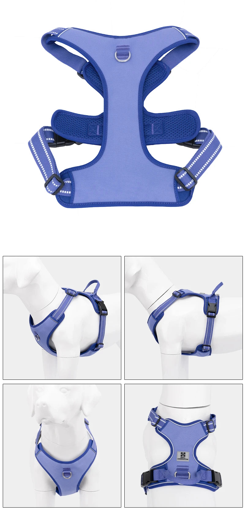 Reflective No-Pull Adjustable Dog Harness