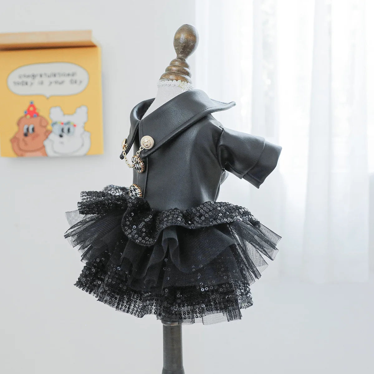 Punk Sequin Pet Dress