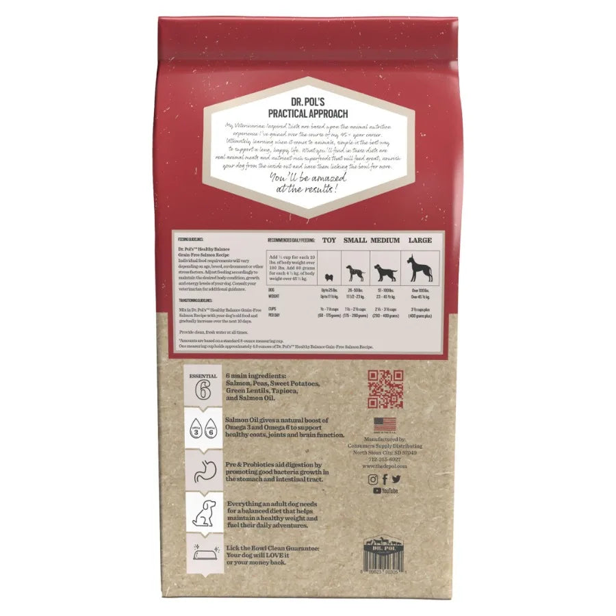 Healthy Balance Grain-Free Salmon Dog Food – 4 lb