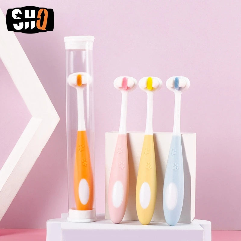 3-Sided Soft Pet Toothbrush