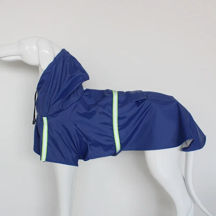 Waterproof Reflective Hooded Dog Raincoat