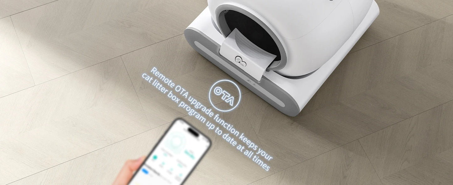 65L Self-Cleaning Cat Litter Box with App Control