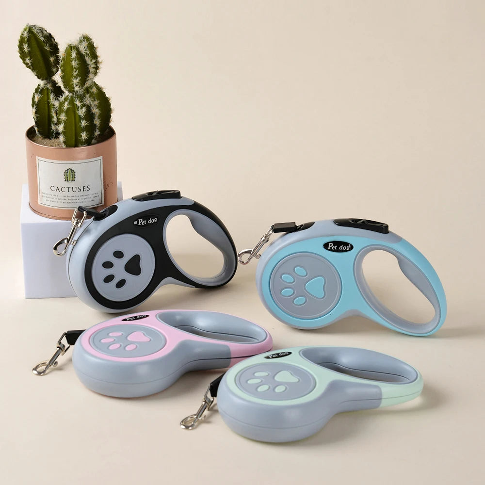 Retractable Nylon Dog Leash for Small & Medium Pets
