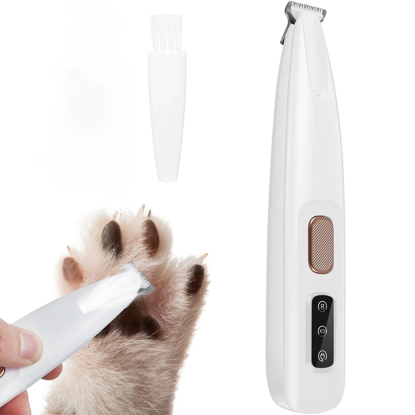 Waterproof Dog Paw Trimmer with LED Light