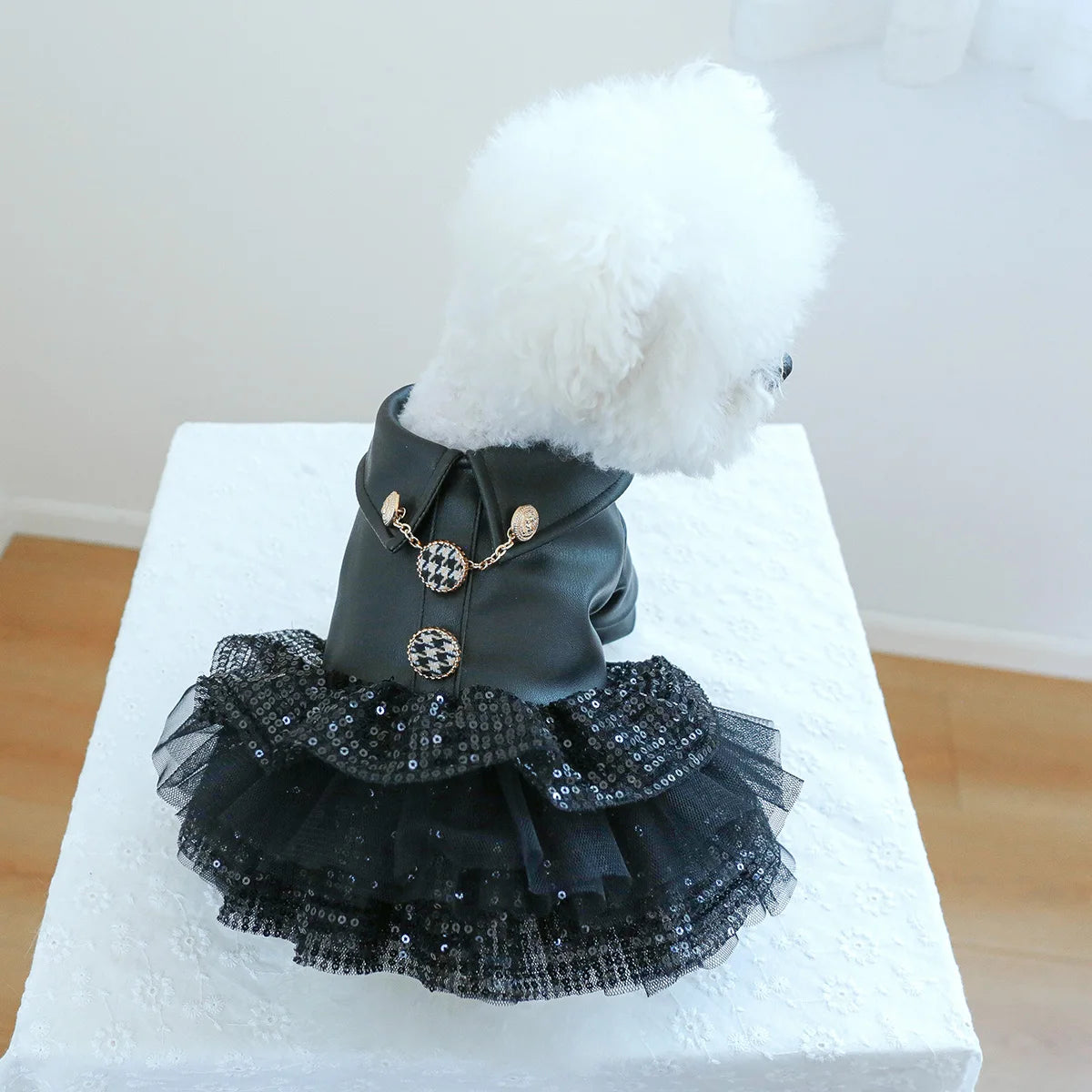 Punk Sequin Pet Dress