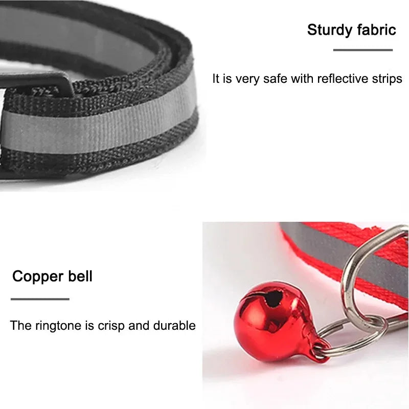 Adjustable Cat Collar with Bell