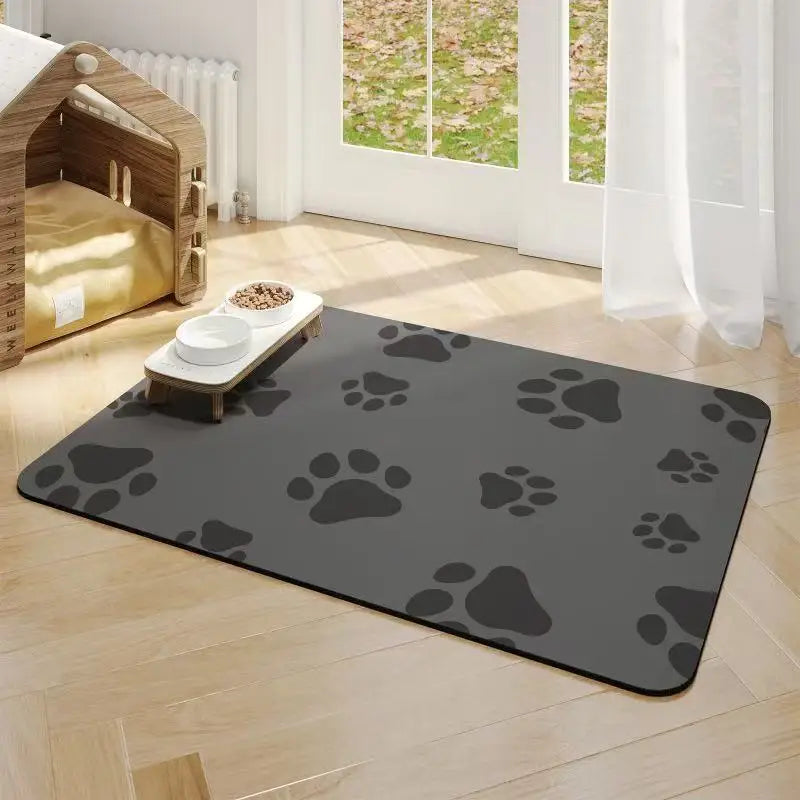 Water-Absorbing Non-Slip Pet Feeding Mat