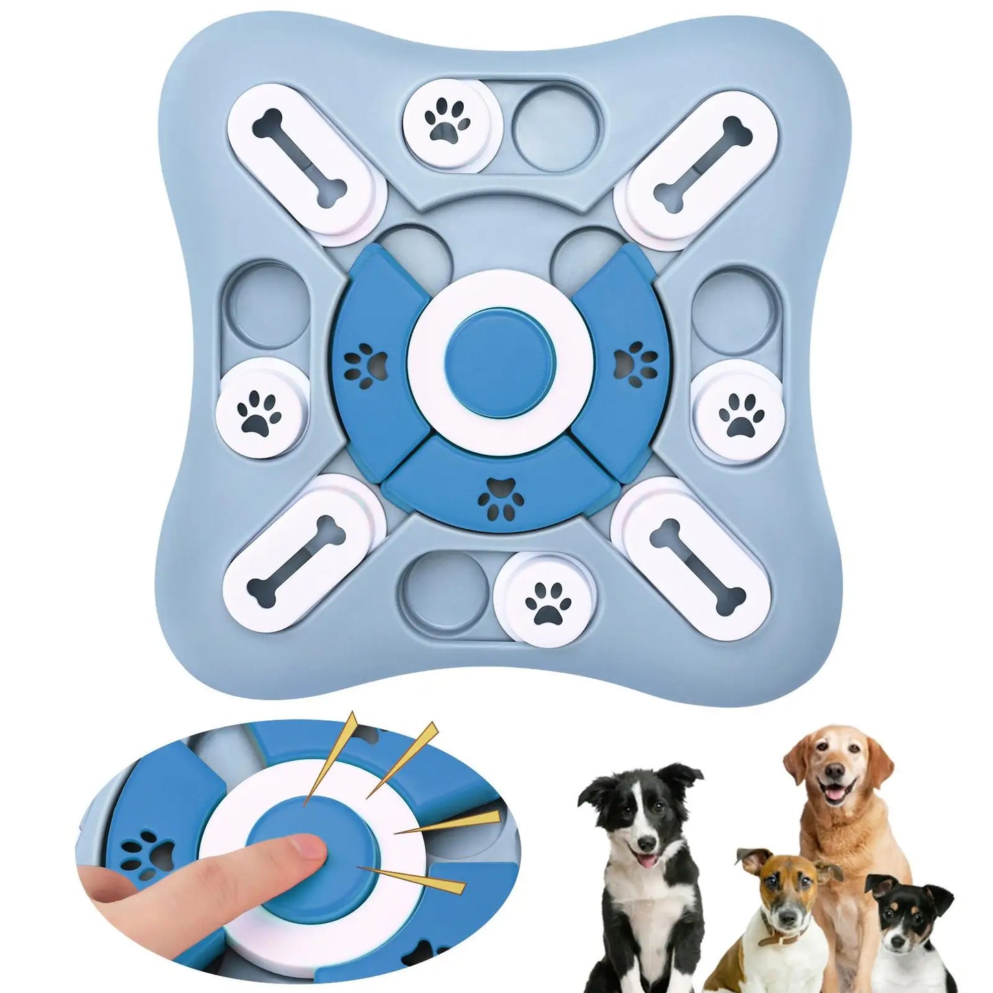 Interactive Slow Feeder Puzzle Dog Bowl