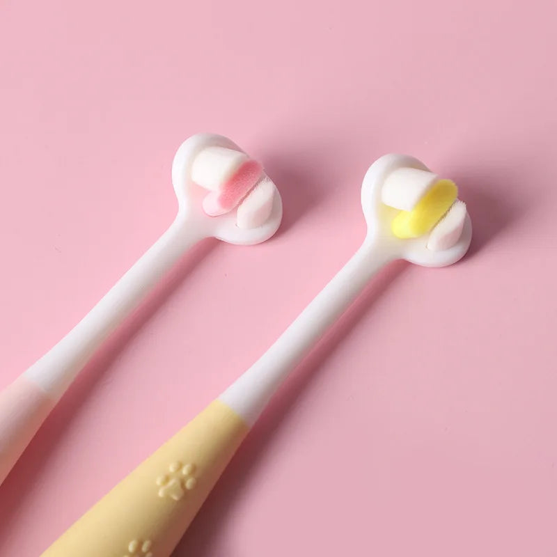 3-Sided Soft Pet Toothbrush