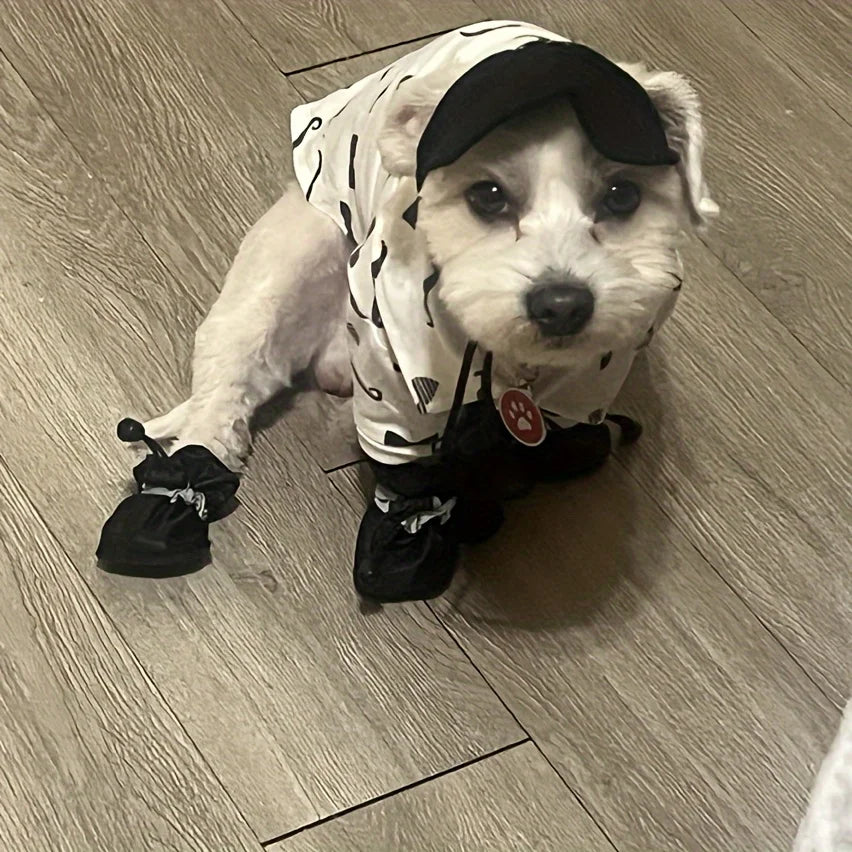 4-Piece Waterproof Dog Rain Boots