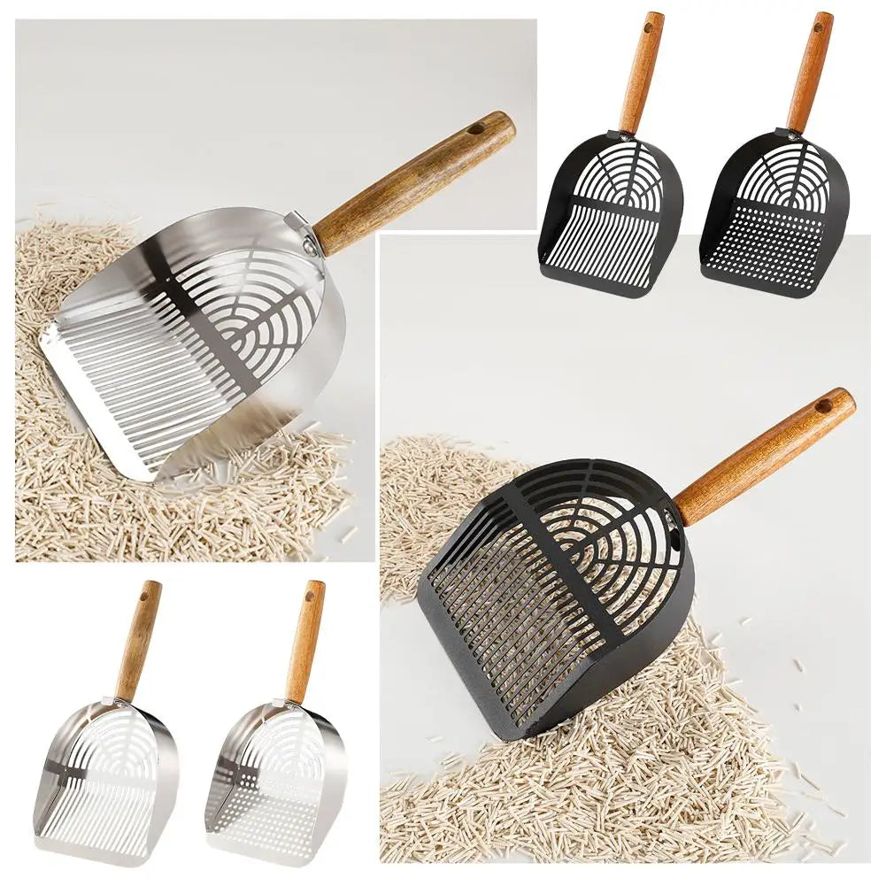 Stainless Steel Cat Litter Scoop with Long Handle