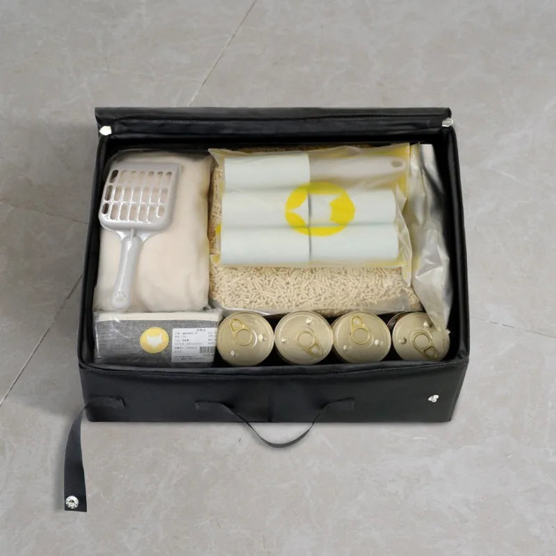 Foldable Portable Cat Litter Box for Travel