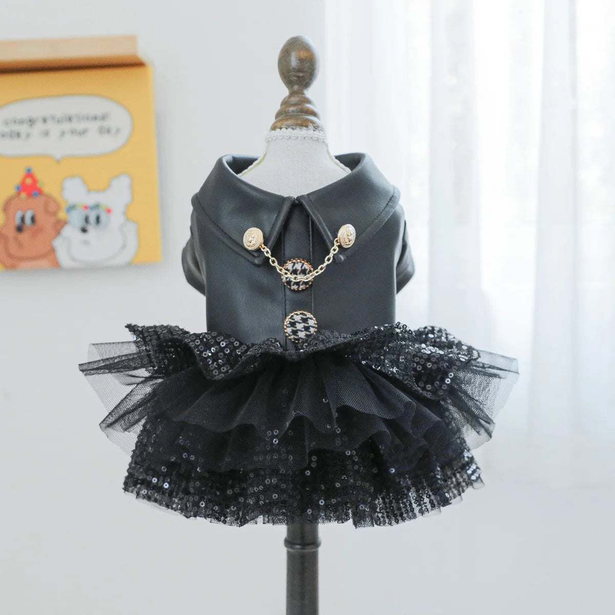Punk Sequin Pet Dress