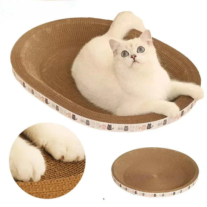 Corrugated Cat Scratching Post with Catnip