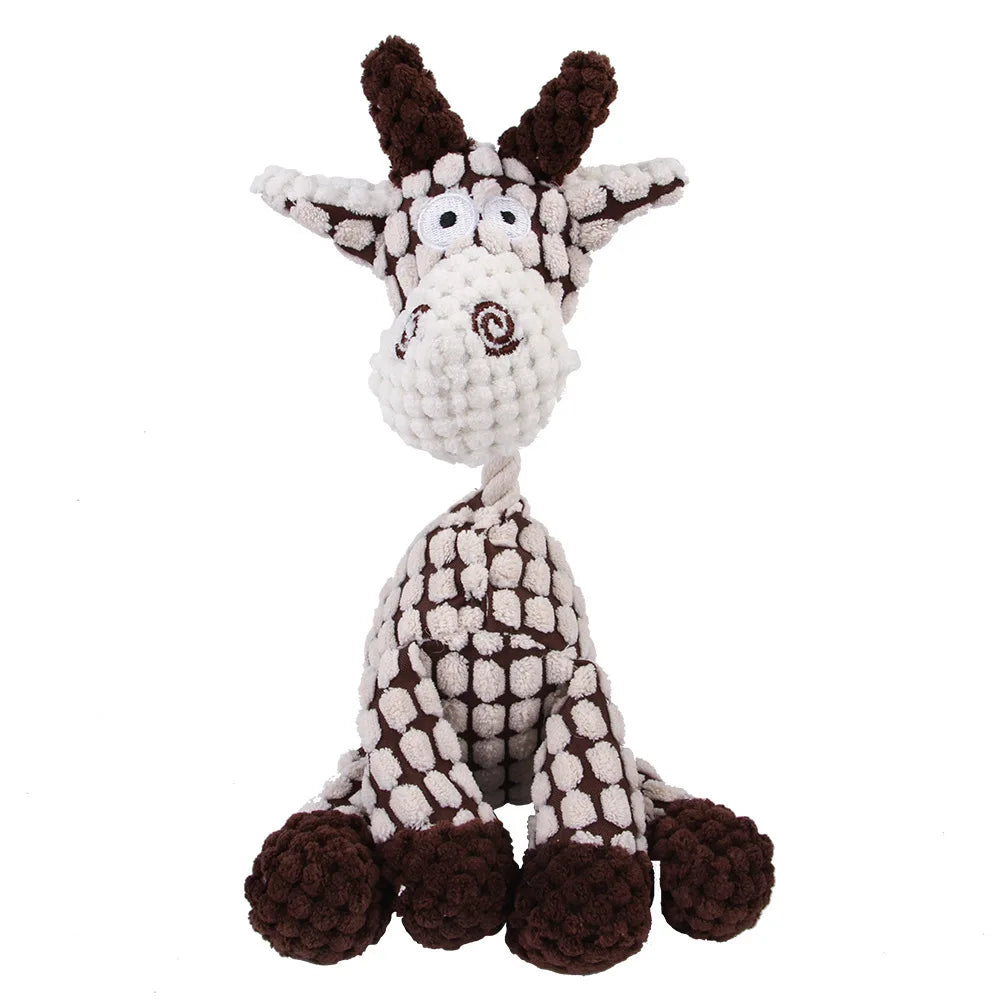 Cute Donkey Plush Squeaky Dog Toy