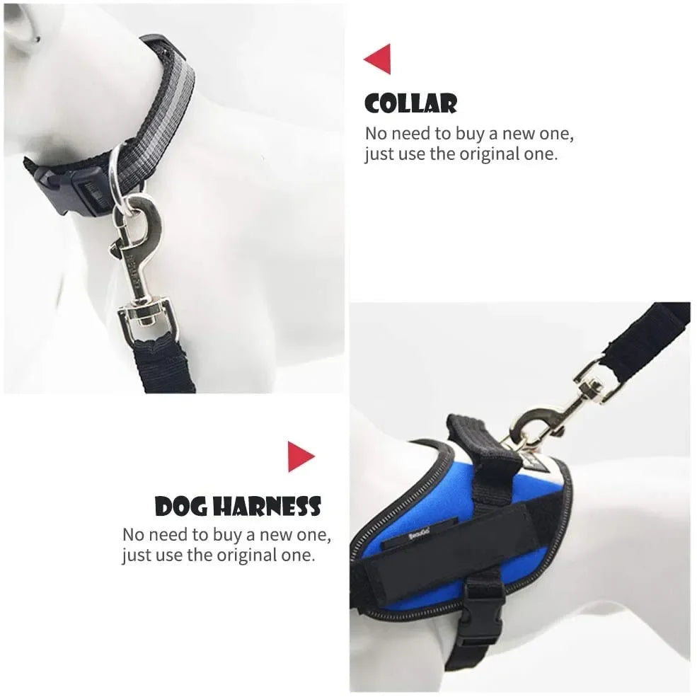 Adjustable Pet Car Seat Belt Safety Leash