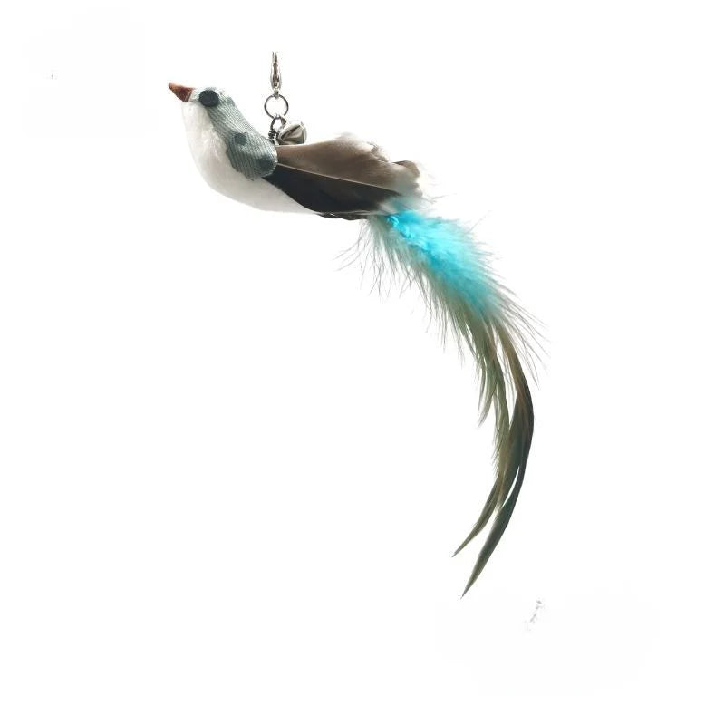 Hands-Free Suction Cup Feather Cat Wand Toy