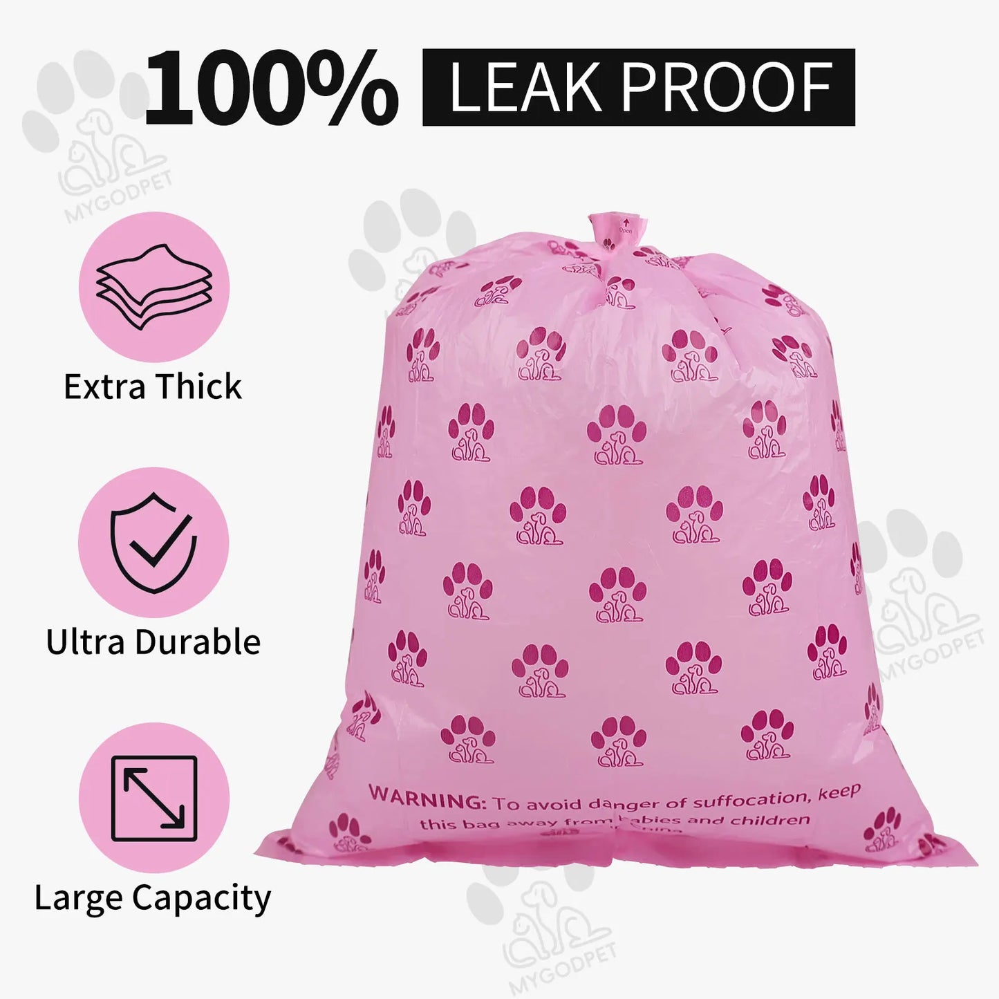 Biodegradable Dog Poop Bags with Dispenser (150 Count)