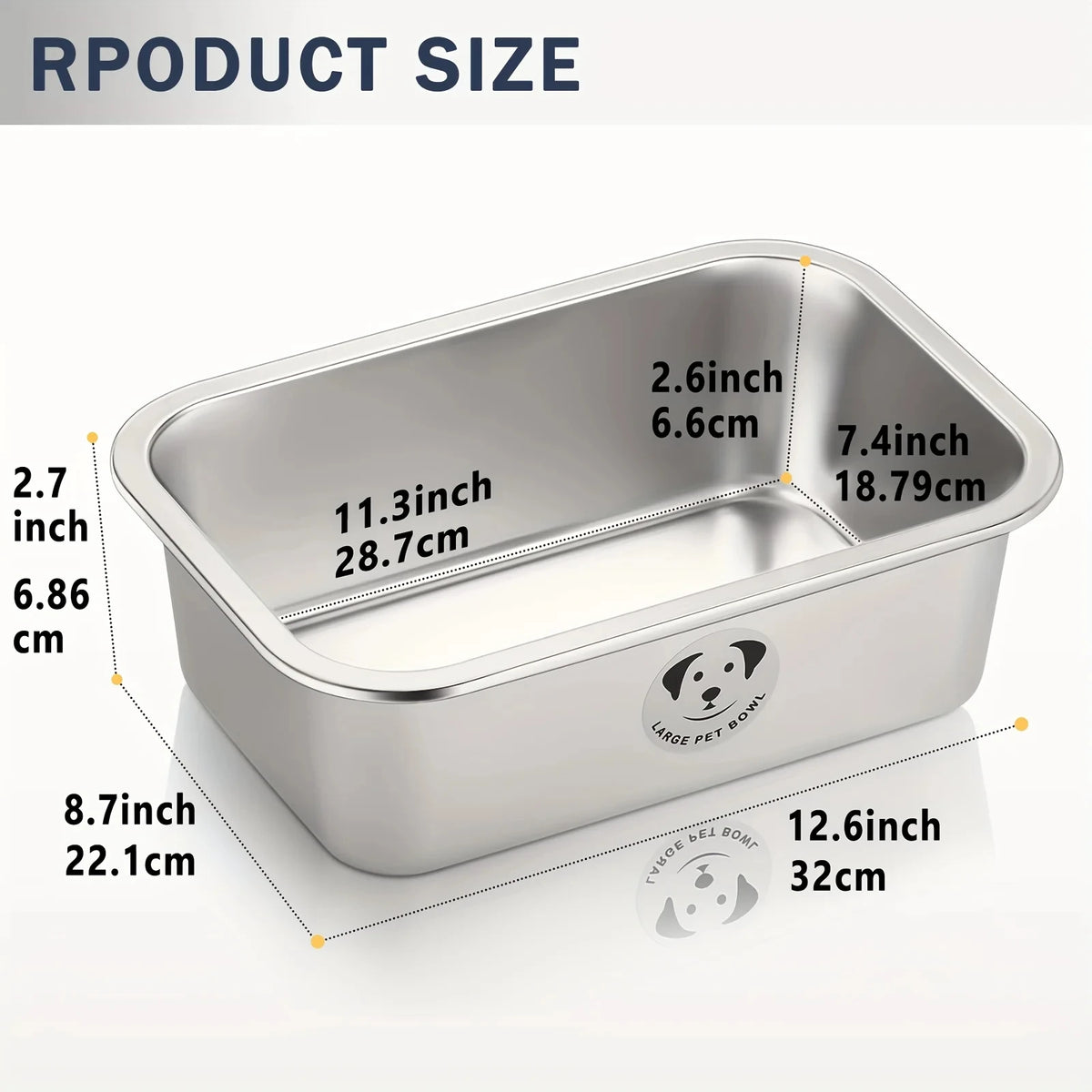 Stainless Steel Pet Food & Water Bowl