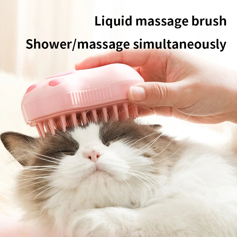 3-in-1 Steam Pet Grooming Brush