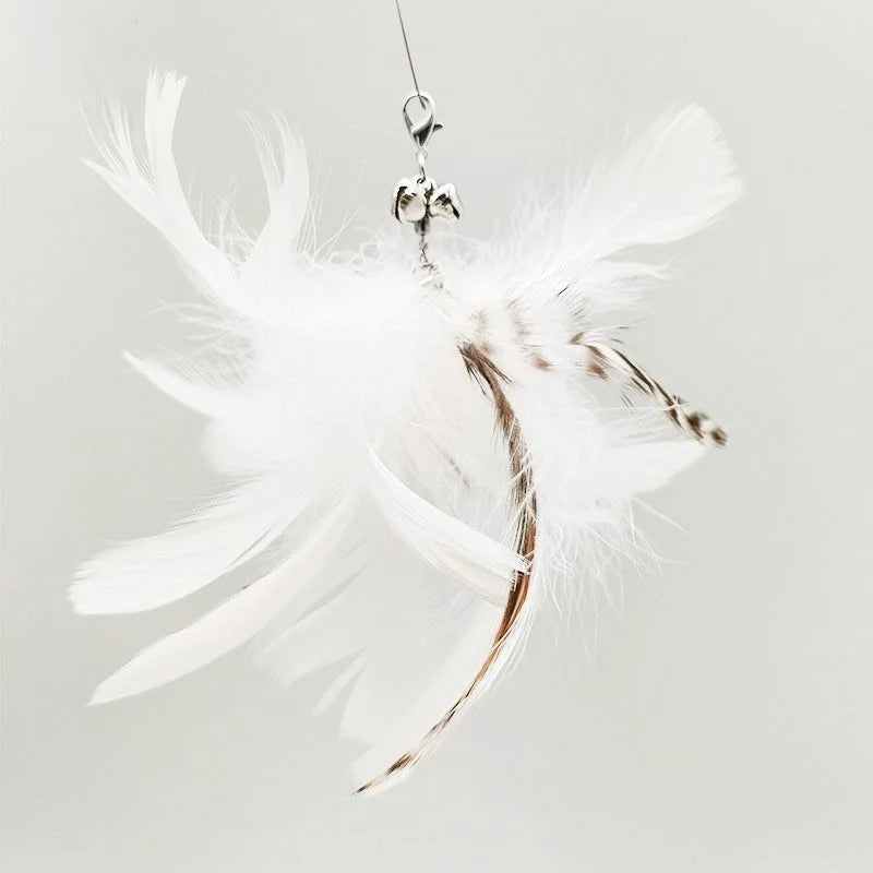 Hands-Free Suction Cup Feather Cat Wand Toy