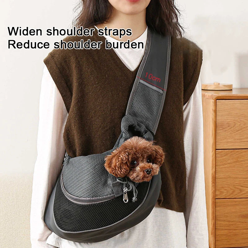 Mesh Pet Sling Carrier Bag