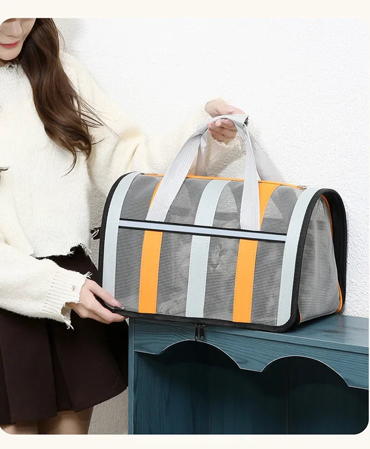 Breathable Foldable Pet Travel Carrier
