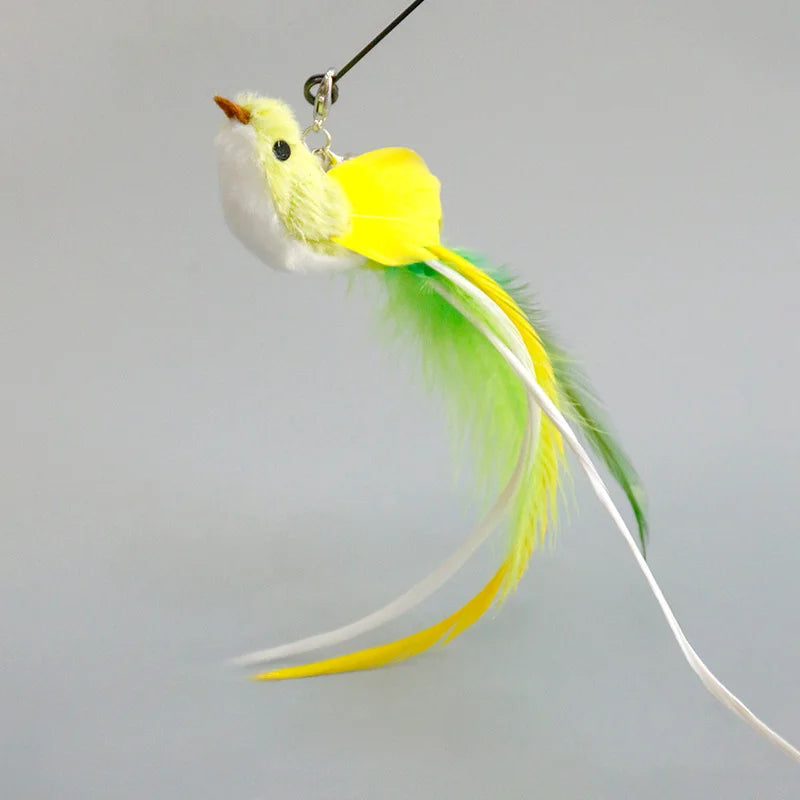 Hands-Free Suction Cup Feather Cat Wand Toy