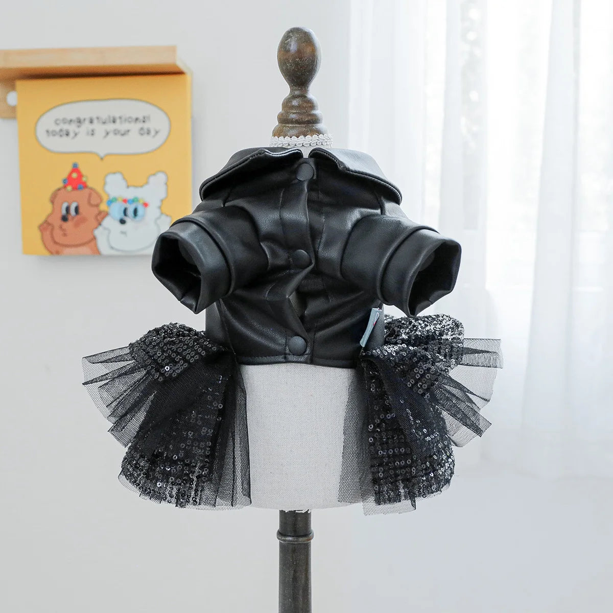 Punk Sequin Pet Dress
