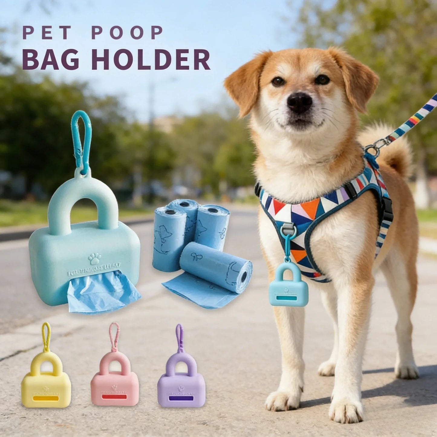 Silicone Pet Waste Bag Dispenser