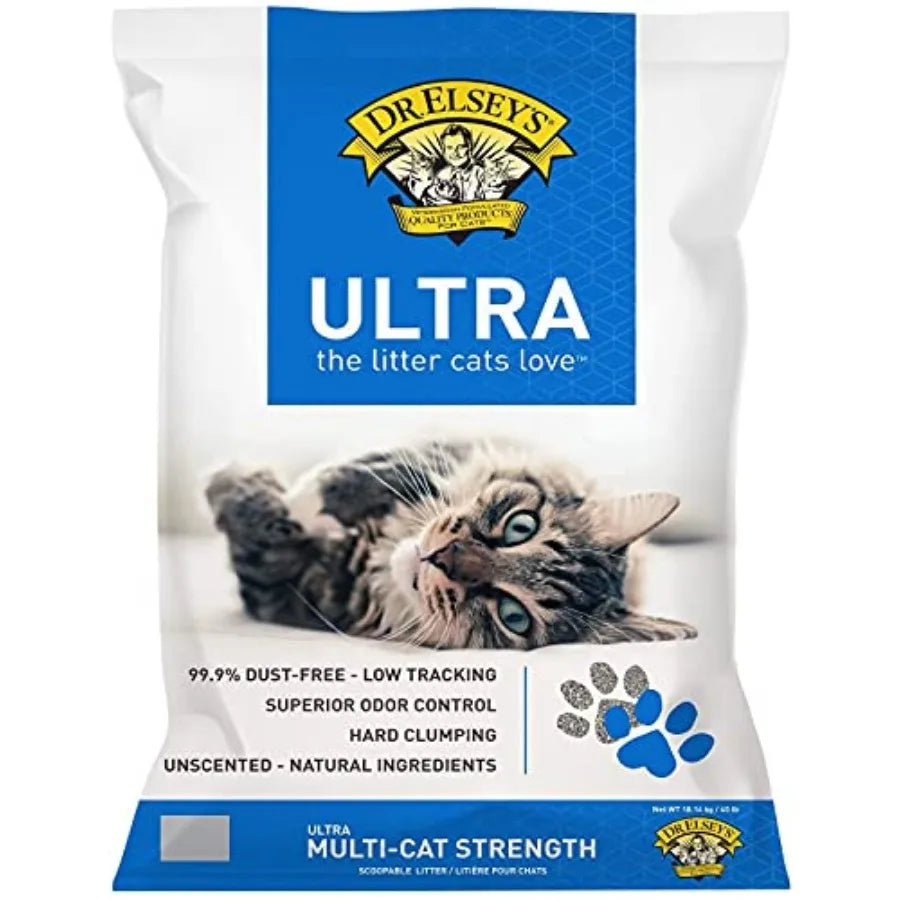Ultra Unscented Clumping Clay Cat Litter (40 lb)