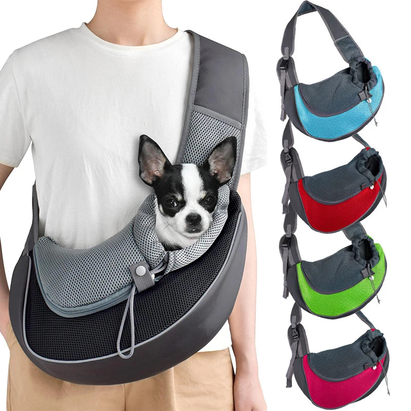 Mesh Pet Sling Carrier Bag
