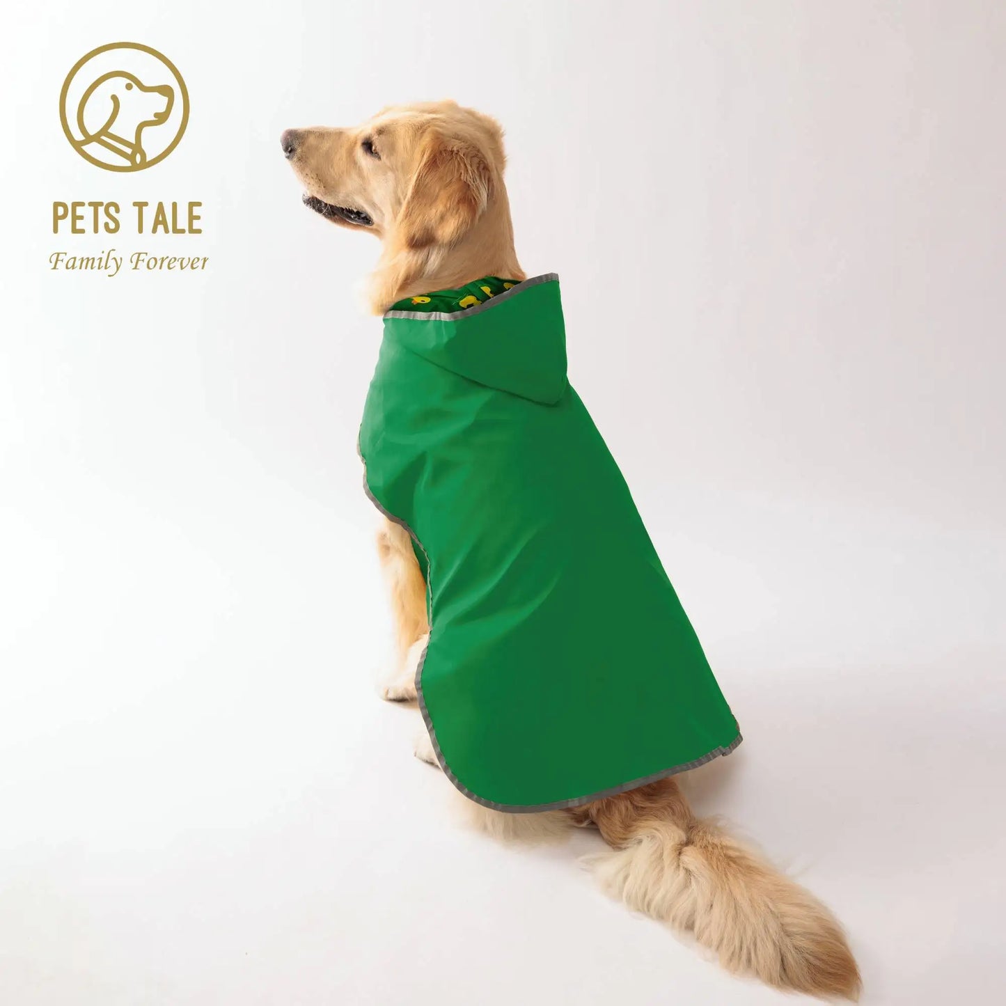 Double-Layer Reversible Dog Raincoat